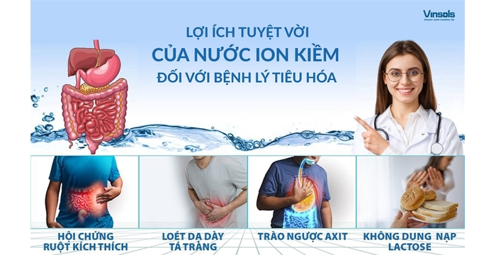 Lợi Ích Tuyệt Đối Của Nước Ion Kiềm Đối Với Bệnh Lý Tiêu Hóa