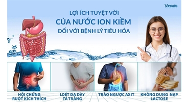 Lợi Ích Tuyệt Đối Của Nước Ion Kiềm Đối Với Bệnh Lý Tiêu Hóa