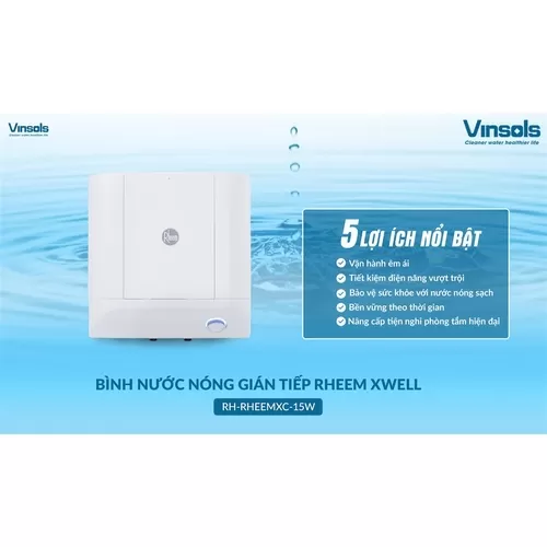 BÌNH NƯỚC NÓNG GIÁN TIẾP RHEEM XWELL RH-RHEEMXC-15W