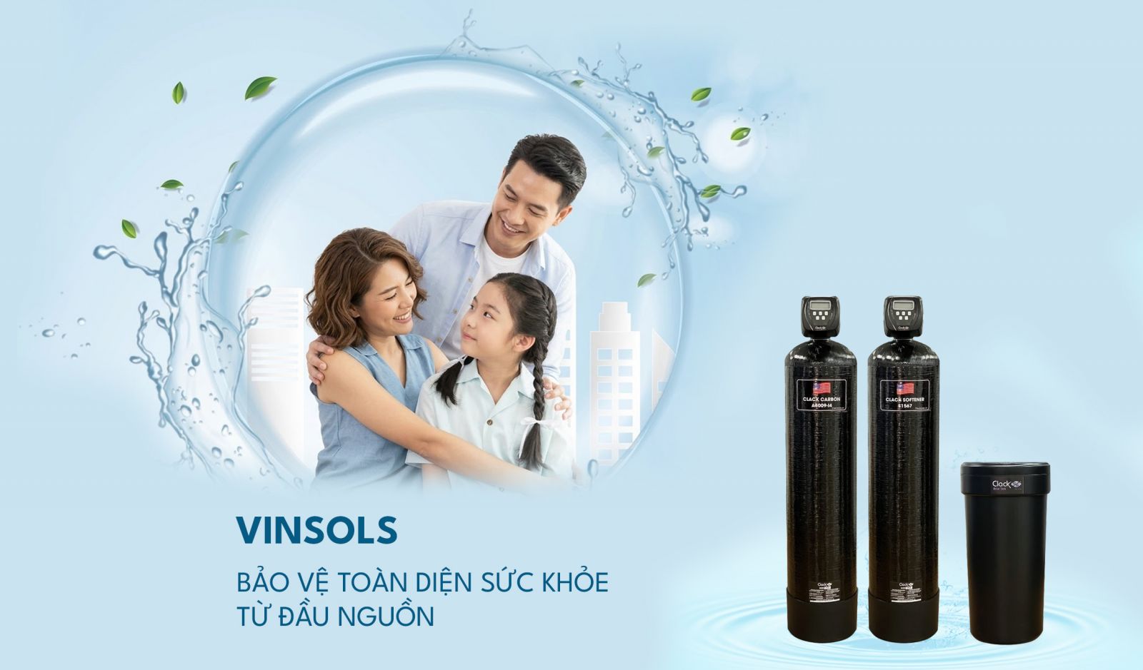 Hệ thống lọc tổng nước sinh hoạt Vinsols
