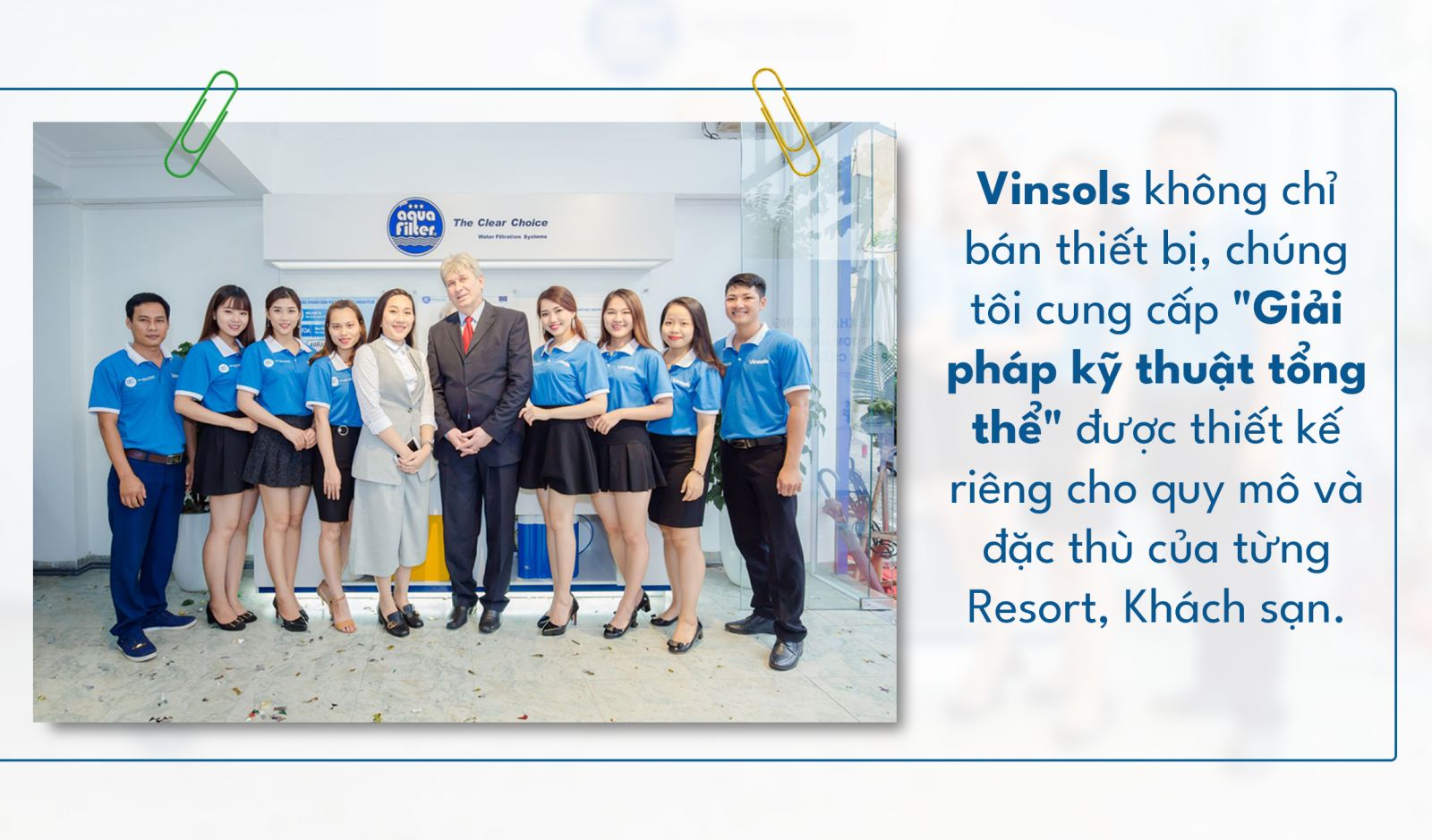 Giải pháp kỹ thuật tổng thể được Vinsols thiết kế riêng cho quy mô và đặc thù của từng Resort, Khách sạn