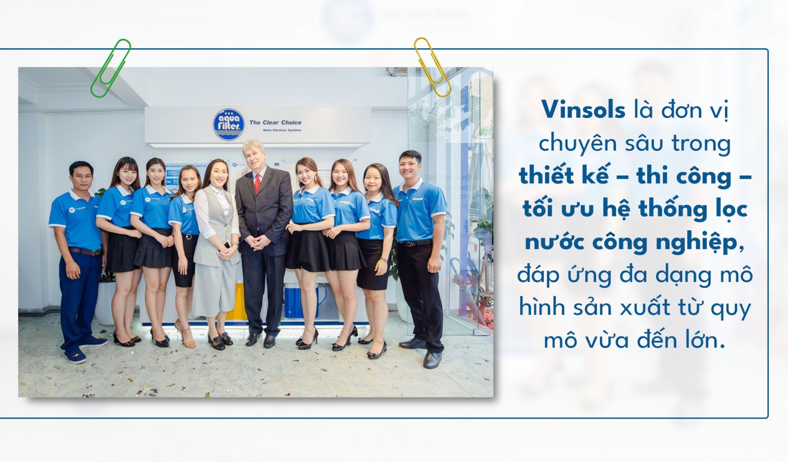 Vinsols cung cấp giải pháp lọc nước công suất lớn cho các nhà máy sản xuất