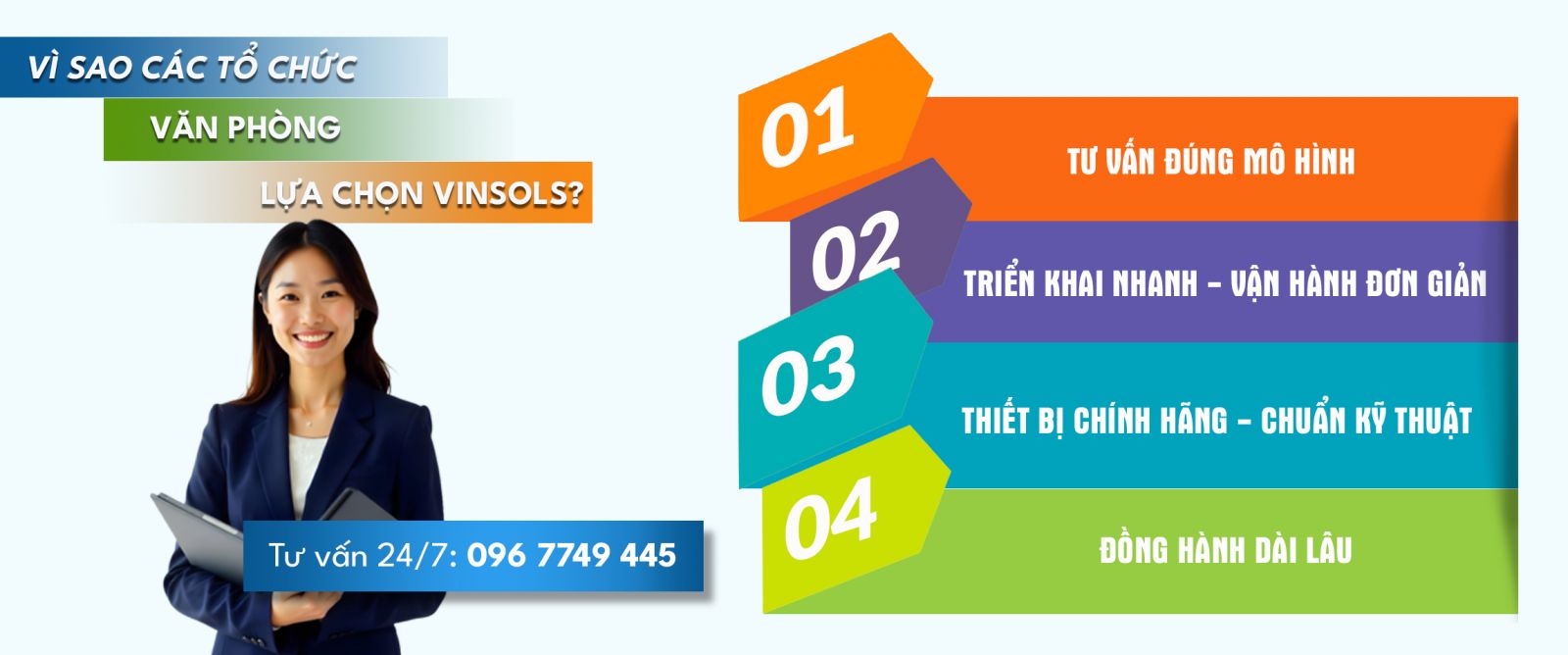 Lý do các tổ chức văn phòng lựa chọn Vinsols