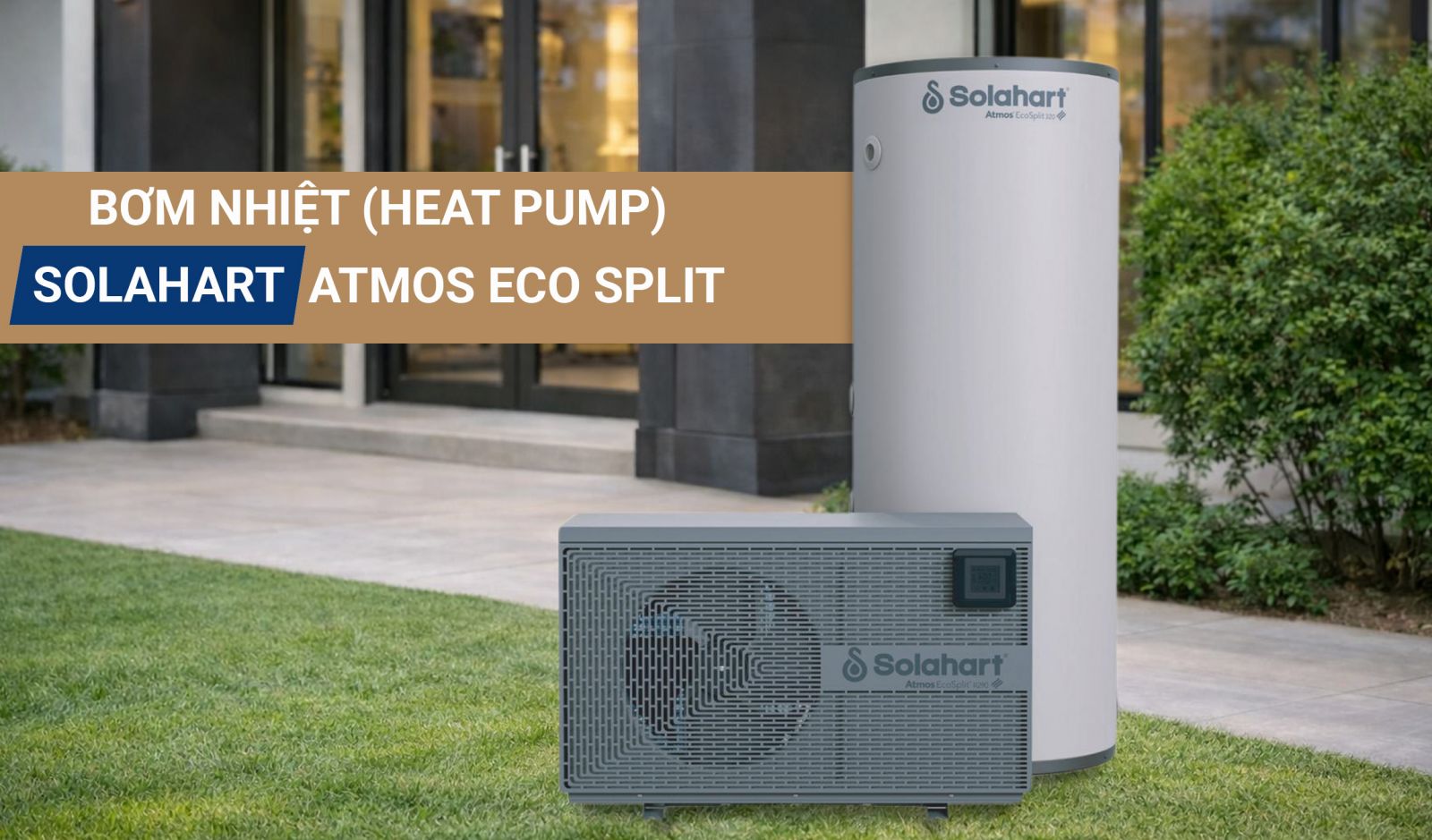 bơm nhiệt (heat pump) solahart atmos eco split 320L